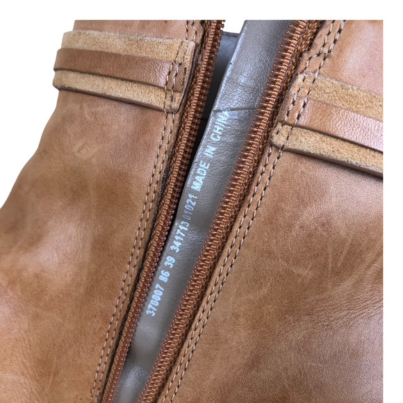 ECCO Leather Ankle Boots Brown Booties with Buckle Detailing Womens size 8 - Picture 13 of 13